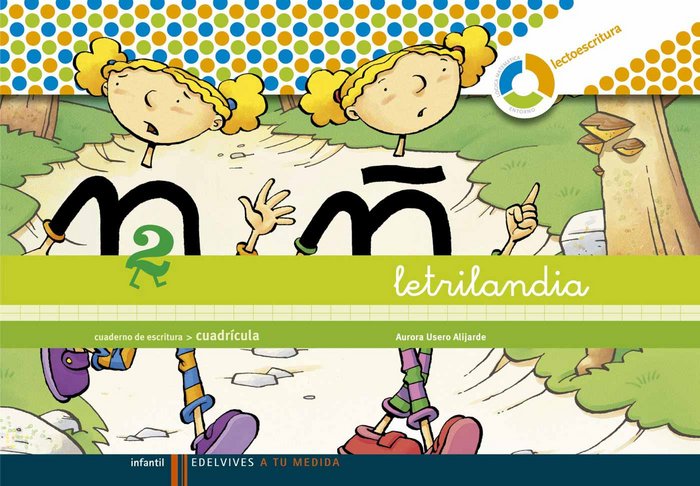 LETRILANDIA 2 ESCRITURA CUADRICULA ESPIRAL